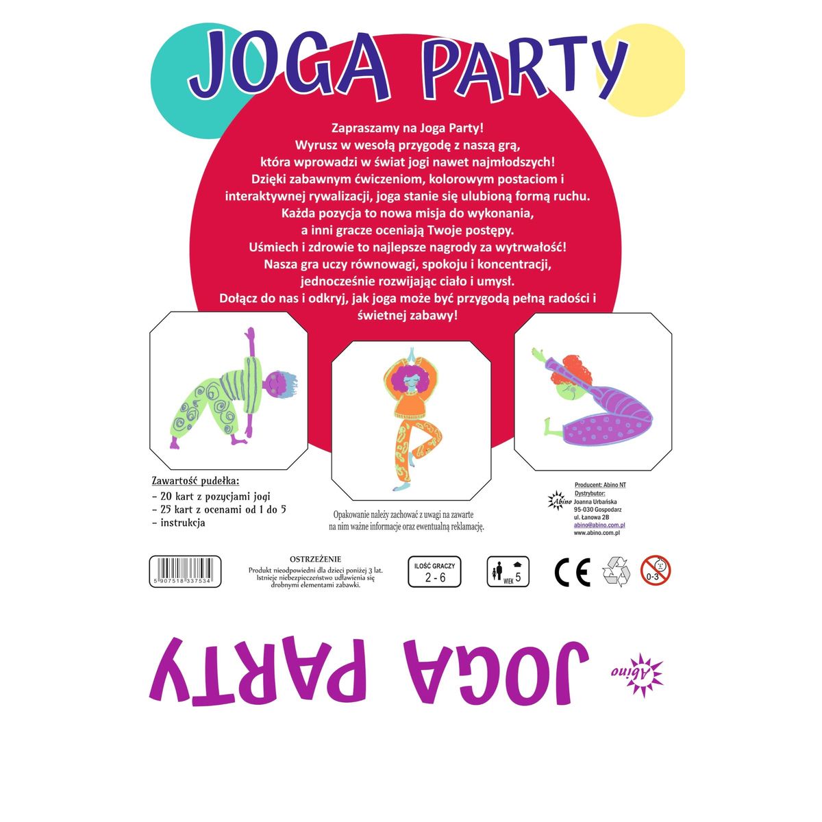 Gra edukacyjna Abino joga - party