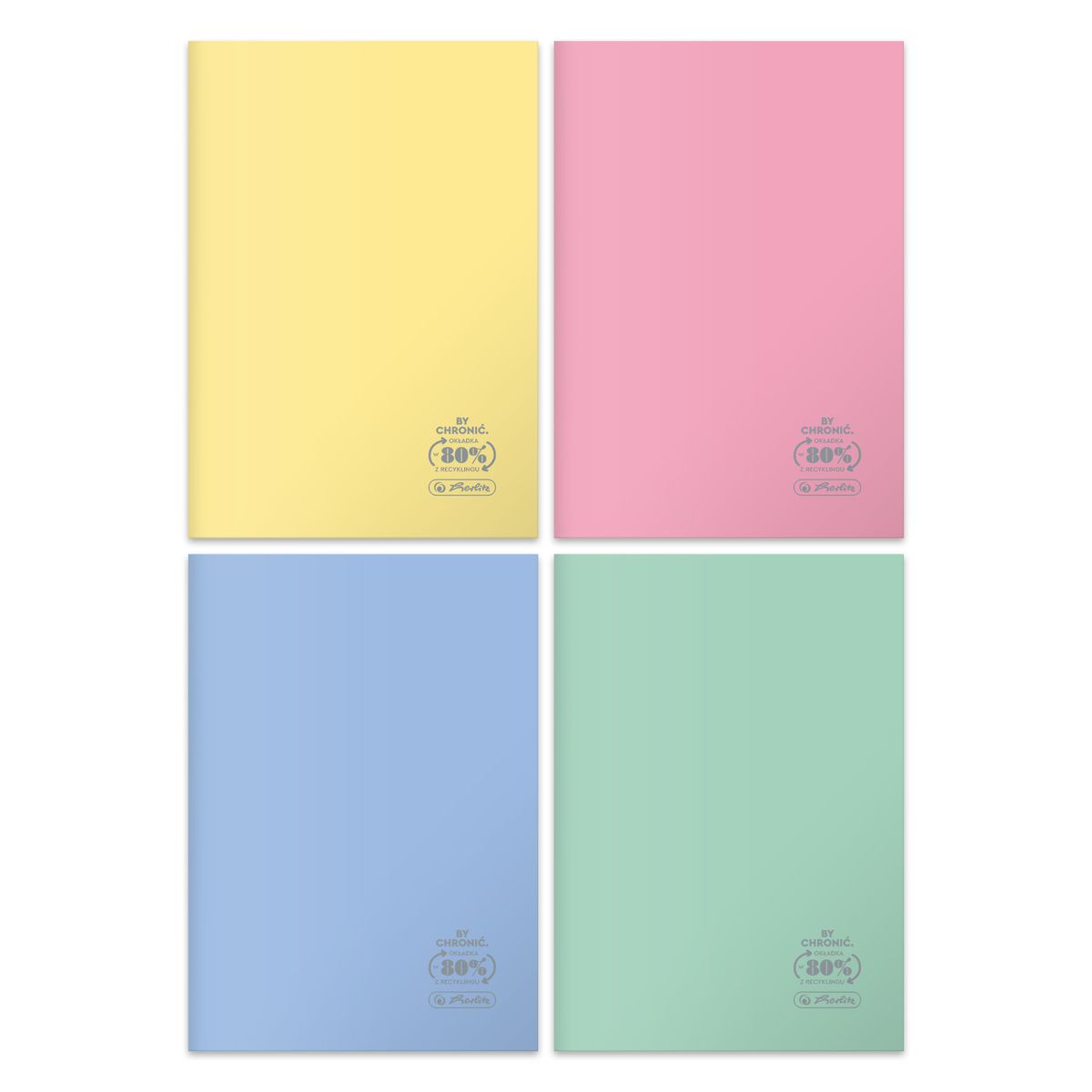 Zeszyt Herlitz Pastel Colors Eco PP 9552753 A4 60k. 70g krata (400198131)