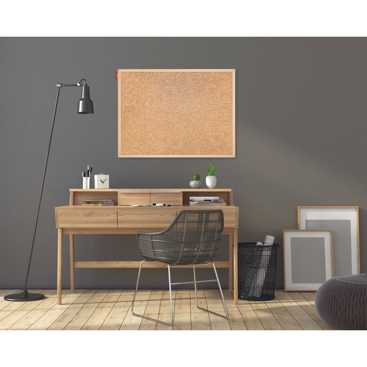 Tablica korkowa Memoboards w drewnianej ramie [mm:] 800x600 (TC86)
