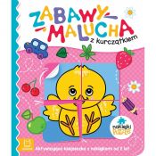 Książeczka edukacyjna Aksjomat Zabawy malucha z kurczątkiem. Aktywizująca książeczka z naklejkami puzzlami