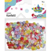 Konfetti Titanum Craft-Fun Series kwiaty 9mm (11wc007)