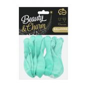 Balon gumowy Godan Beauty&Charm makaronowe zielone 10szt. zielony 12cal (CB-1KZI)