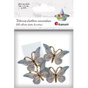 Dekoracja Titanum Craft-Fun Series Motyle plastikowe samoprzylepne (2324012-2)