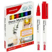 Marker specjalistyczny Monami Deco Marker mix 0,7mm fibrowa końcówka (2080001507)