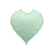 Balon foliowy Partydeco serce zieleń, 45cm 18cal (FB9T-012)