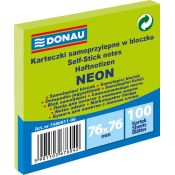 Notes samoprzylepny Donau Neon zielony 100k [mm:] 76x76 (7586011-06)