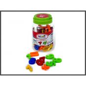 Klocki magnetyczne Hipo literki magnetyczne 56sztuk (HKOS68)