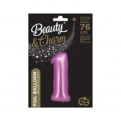 Balon foliowy Godan Beauty&Charm Cyfra 1 satynowy róż 76cm (CH-BSR1)