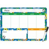 Podkład na biurko Biurfol FOOTBALL PLANER MAGNETYCZNY TYGODNIOWY mix PVC PCW [mm:] 350x250 (PM-02-34)