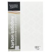 Papier ozdobny (wizytówkowy) Galeria Papieru glamour biały 230g 20 arkuszy A4 biały 230g (204903)