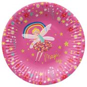 Talerz jednorazowy Paw Fairy Unicorn tektura śr. 180mm 8 szt (PPD8003800)