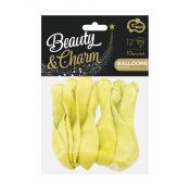 Balon gumowy Godan Beauty&Charm makaronowe waniliowe 10szt. kremowy 12cal (CB-1KWA)