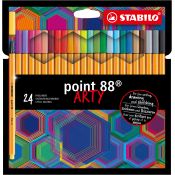 Cienkopis Stabilo point 88 ARTY mix 0,4mm 24kol. (8824/1-20)