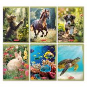 Zeszyt Herlitz Animals A5 16k. 70g krata kolorowa (400196855)