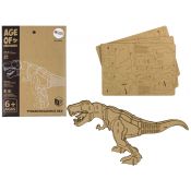 Puzzle przestrzenne Lean Drewniane Puzzle Przestrzenne 3D T-Rex Składanka Edukacyjna 22 Elementy 22 el. (16492)