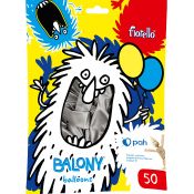 Balon gumowy Fiorello metal srebrny 10cal (170-2631)