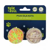 Gadżet Trik Roll Piłka dla kota 4cm 2szt (560723)