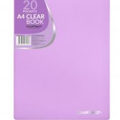 Teczka ofertowa Patio Pastelowa A4 kolor: fiolet 20 kieszeni (81803)