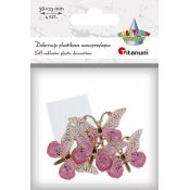 Dekoracja Titanum Craft-Fun Series Motyle plastikowe samoprzylepne (2324012-1)