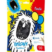 Balon gumowy Fiorello metal czarny 10cal (170-2629)