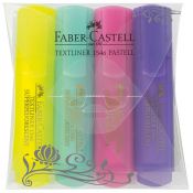 Zakreślacz Faber Castell Pastel, 4 kolory (FC154610)