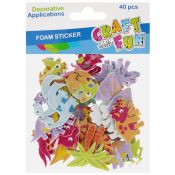 Ozdoba piankowa Craft With Fun Dinozaury samoprzylepne (555453)