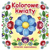 Kolorowanka Kolorowe kwiaty