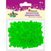 Kryształki Titanum Craft-fun Craft-fun kryształki pastikowe zielony ciemny (40 g)
