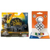 Pakiet PROMOCJA Mattel Dinozaur Jurassic Atak + KOSTKA RUBIKA BRELOK 3X3 Hln63+6064001 (498543+500060)