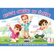 Książeczka edukacyjna Niko Rysuję obrazki po śladzie. Ćwiczenia grafomotoryczne cz. 1