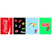 Zeszyt tematyczny Interdruk COCA COLA MAT+UV A6 32k. krata (do słówek)