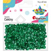Cekiny Titanum Craft-Fun Series okrągłe 7mm zielone 14g (260078)