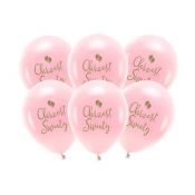 Balon gumowy Partydeco Eco Chrzest Święty różowy 330mm (ECO33P-204-081RM-6)