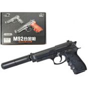 Pistolet Cabo Toys z tłumikiem, na kulki (A163)