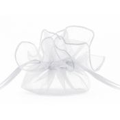 Organza Partydeco Woreczki z organzy, biały, 25cm biały (WRG6-008-10)