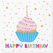 Serwetki Paw TaT Birthday Muffin mix bibuła [mm:] 330x330 (TL128000)