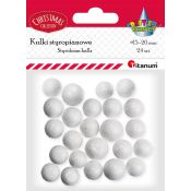 Ozdoba świąteczna Craft-Fun Series styropianowe kule Titanum (25YX0514-1)