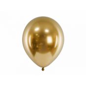 Balon gumowy Partydeco Glossy 10 szt. ZŁOTY 300mm (CHB1-019-10)