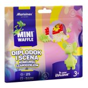 Klocki konstrukcyjne Marioinex Mini Waffle 25el Smok Diplodok i Scena Konkursu