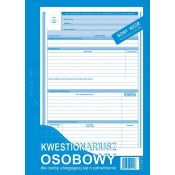 Druk offsetowy Michalczyk i Prokop Kwestionariusz osobowy dla osoby ubiegającej się o zatrudnienie A4 40k. (504-A)