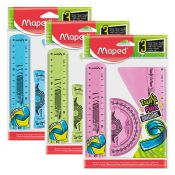 Komplet geometryczny Maped TWIST N FLEX NIEŁAM. LIN 15/EKIER/KĄ 3 el. (895024)