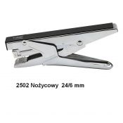 Zszywacz nożycowy srebrno-czerwony 20k. metalowo-plastikowy (2505)