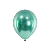 Balon gumowy Partydeco Metalizowane Glossy zielony 300mm (CHB1-012B-50)