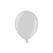 Balon gumowy Partydeco metalizowany 100 szt srebrny 12cal (12M-061)