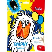 Balon gumowy Fiorello metaliczny pomarańczowy 12cal (170-2657)