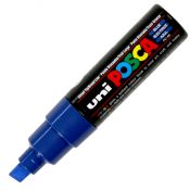 Marker suchościeralny Uni POSCA, niebieski ścięta końcówka (PC-8k)