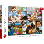 Puzzle Trefl Kocia rodzina 500 el. (37425)