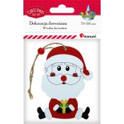 Ozdoba drewniana Titanum Craft-Fun Series Zawieszka Mikołaj (SDDD-200)