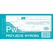 Druk samokopiujący Michalczyk i Prokop przyjęcie wyrobu jednopozycyjne 1/3 A4 80k. (381-8)