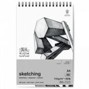 Blok artystyczny Winsor Szkicownik ze spiralą Sketching A4 110g 50k [mm:] 210x297 (6672002)